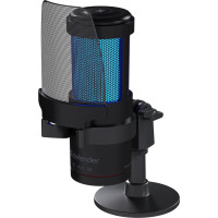 Игровой стрим микрофон Defender Impulse GMC 400 Type-C, RGB, провод 2 м.