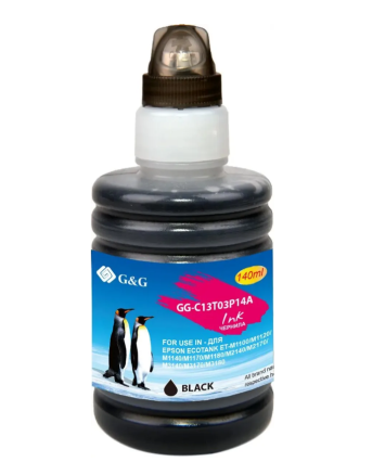 Чернила G&G 110BK (GG-C13T03P14A) Black (для Epson M1100/1120/1140/1170/1180 140мл)