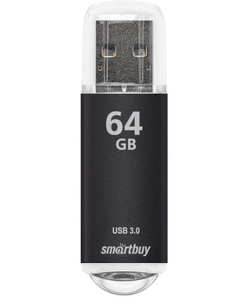 Флеш накопитель 64Gb USB 2.0 Smartbuy V-Cut (SB64GBVC-K), черный Флеш накопитель 64Gb USB 2.0 Smartbuy V-Cut (SB64GBVC-K), черный
