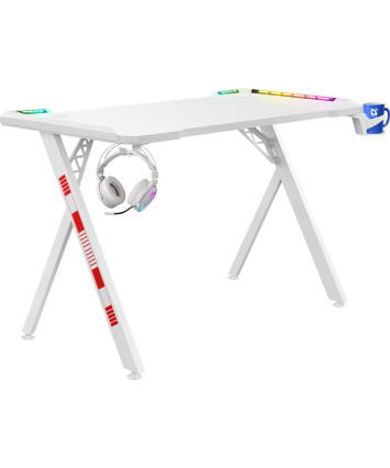 Игровой стол Defender Foton, RGB, белый