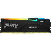 Модуль памяти DDR5 16Gb PC5-44800 5600MHz Kingston FURY Beast RGB (KF556C40BBA-16)