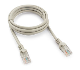 Патчкорд медный UTP Cablexpert PP10-1.5M кат.5e, 1,5м, литой, многожильный (серый)