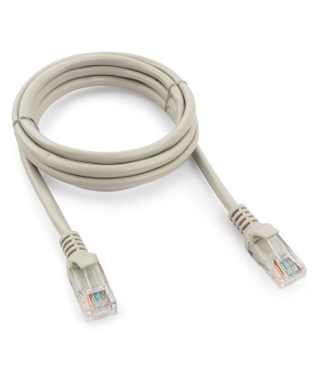 Патчкорд медный UTP Cablexpert PP10-1.5M кат.5e, 1,5м, литой, многожильный (серый)