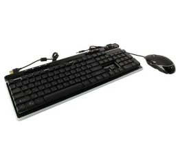 Проводной игровой набор клавиатура + мышь PANTEON GS230, чёрный
