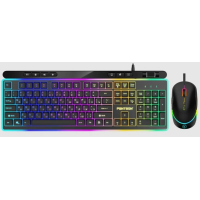 Проводной игровой набор клавиатура + мышь PANTEON GS230, чёрный