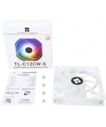 Вентилятор для корпуса Thermalright TL-C12CW-S, ARGB White