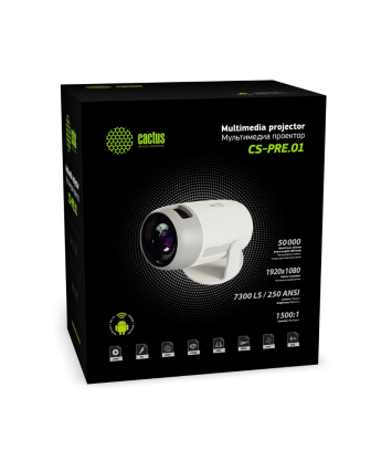 Проектор Cactus CS-PRE.01B.Full HD-A LCD 250Lm ANSI (1920x1080) 1500:1 ресурс лампы:50000часов 1xUSB Проектор Cactus CS-PRE.01B.Full HD-A LCD 250Lm ANSI (1920x1080) 1500:1 ресурс лампы:50000часов 1xUSB