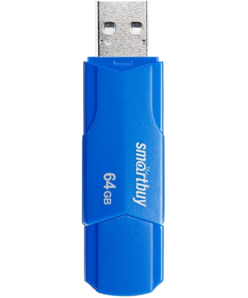 Флеш накопитель 64Gb USB 2.0 SmartBuy CLUE Blue (SB64GBCLU-BU)