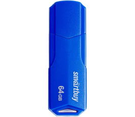 Флеш накопитель 64Gb USB 2.0 SmartBuy CLUE Blue (SB64GBCLU-BU)