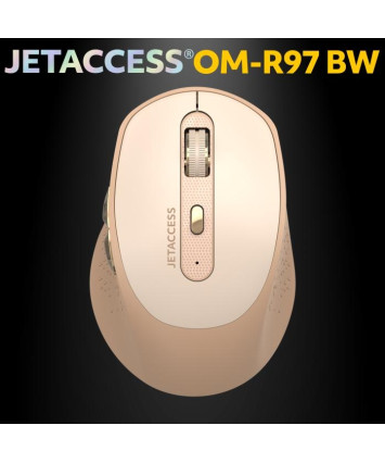 Мышь беспроводная JETACCESS Comfort OM-R97BW бежевая, USB + Bluetooth