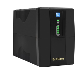 Источник бесперебойного питания ExeGate EP276528RUS Power Back BNB-650<650VA, Black, 2 евророзетки>