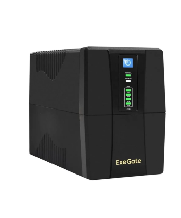 Источник бесперебойного питания ExeGate EP276528RUS Power Back BNB-650<650VA, Black, 2 евророзетки>