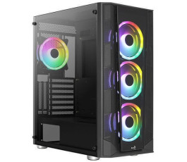 Корпус ATX без БП AeroCool PRISM-G-BK-V2