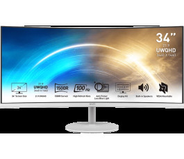 Монитор 34" MSI Optix MP341CQW (UWQHD, 100Hz), белый