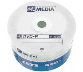 Оптический диск для записи одноразовый DVD-R MYMEDIA 4,7Gb; 16x Pack wrap (50шт)