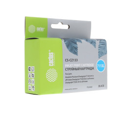 Картридж струйный Cactus CS-CZ133 №711 73мл, черный