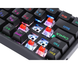 Беспроводной игровой набор, клавиатура + мышь Redragon S136, RGB, BT+2.4G, черный