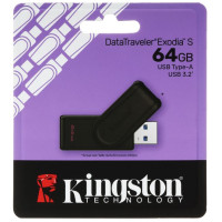 Флеш накопитель 64Gb USB 3.2 Kingston DataTraveler Exodia S