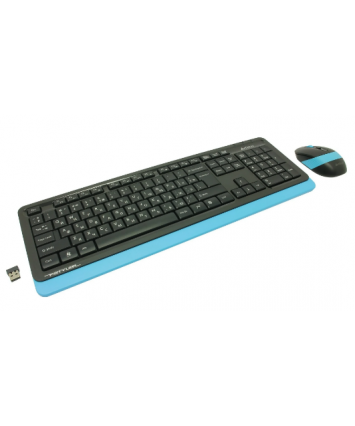 Беспроводной набор клавиатура + мышь A4Tech Fstyler FG1010 черный/синий