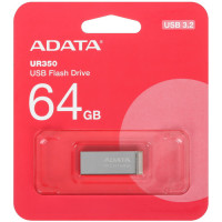Флеш накопитель 64Gb USB 3.2 AData UR350 UR350-64G-RSR/BG серебристый/коричневый