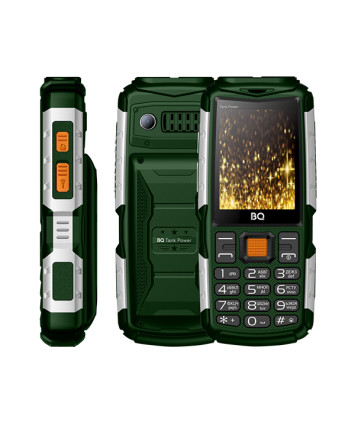 Мобильный телефон BQ-2430 Tank Power Green-Silver Dual SIM