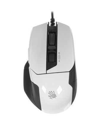 Мышь игровая A4Tech Bloody W70 Max Panda White, белый/черный