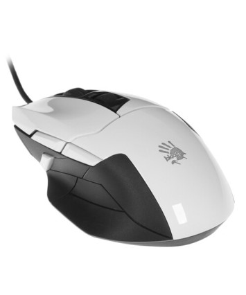 Мышь игровая A4Tech Bloody W70 Max Panda White, белый/черный