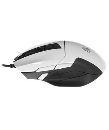 Мышь игровая A4Tech Bloody W70 Max Panda White, белый/черный