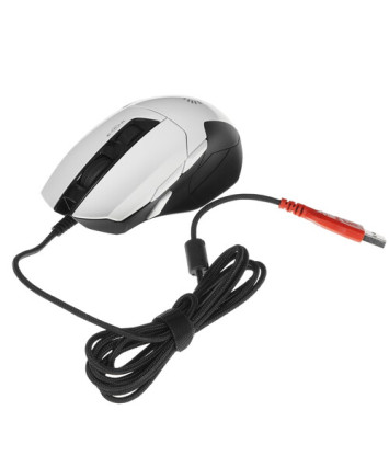 Мышь игровая A4Tech Bloody W70 Max Panda White, белый/черный