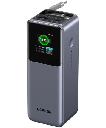 Портативный аккумулятор UGREEN PB726 165W, 20000mAh, серый