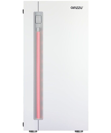 Корпус mATX без БП Ginzzu D390, белый