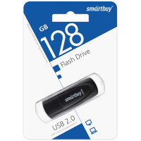 Флеш накопитель 128Gb USB 2.0 SmartBuy Scout Black (SB128GB2SCK)