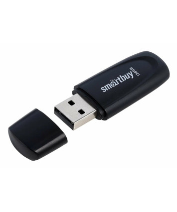 Флеш накопитель 128Gb USB 2.0 SmartBuy Scout Black (SB128GB2SCK)