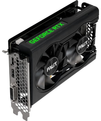 Видеокарта nVidia PCI-E 4.0 8Gb GeForce RTX3050 Palit DUAL (NE63050018P1-1070D)