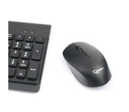 Беспроводной набор клавиатура + мышь Gembird KBS-7200, черный