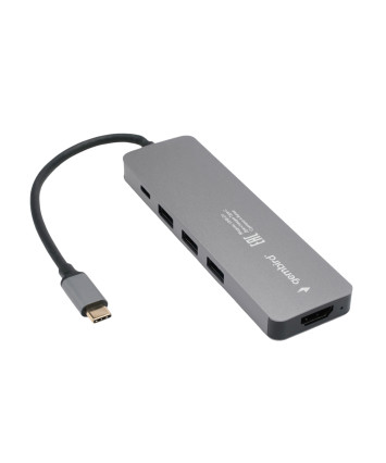 USB-концентратор Gembird UHB-D1 (3 порта USB 3.1, Type-C PD100W, HDMI) с доп. питанием (Type-C)