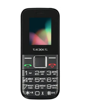 Мобильный телефон teXet TM-206, черный