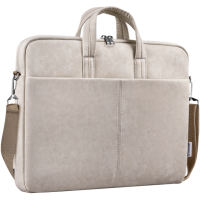 Сумка для ноутбука 15,6" Defender Solid, кожа, бежевый