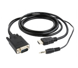 Переходник (видеоконвертер) HDMI -> VGA Cablexpert A-HDMI-VGA-03-10 3м