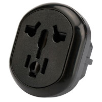 Переходник питания универсальный 6в1 Cablexpert A-AC-UKEU-003B, с вилки EU, UK в RU, чёрный