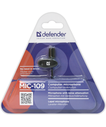 Микрофон Defender MIC-109 черный
