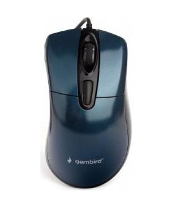 Мышь проводная Gembird MOP-415-B, синий, USB