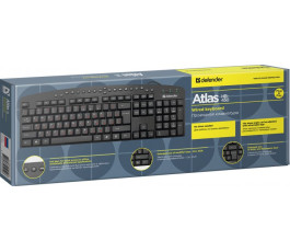 Клавиатура Defender Atlas HB-450 USB RU,черный, мультимедиа