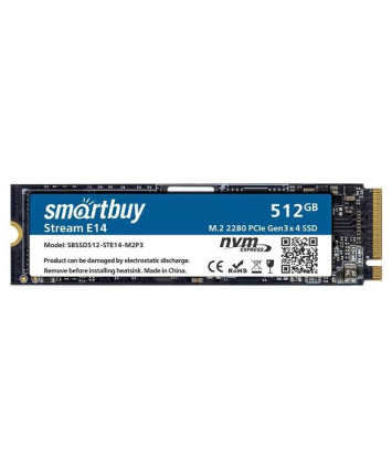 Накопитель SSD M.2 NVMe 512Gb Smartbuy Stream E14 (SBSSD512-STE14-M2P3)