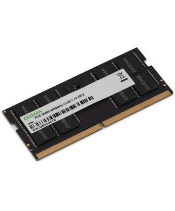 Модуль памяти SODIMM DDR5 8Gb PC38400 4800MHz Digma (DGMAS5480008S)