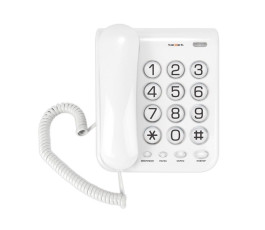Телефон проводной teXet ТХ-262, светло-серый