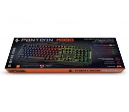 Клавиатура игровая с подсветкой Panteon M330 USB, чёрная