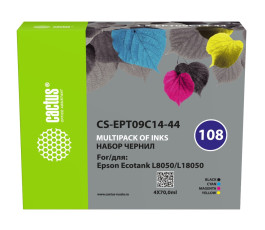 Чернила Cactus CS-EPT09C14-44 108 многоцветный набор 4x70мл для Epson Ecotank L8050/L18050