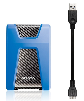 Внешний накопитель HDD 1Tb A-Data AHD-650 USB 3.1 (AHD650-1TU31-CBL), синий