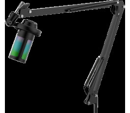 Игровой стрим микрофон Defender Space GMC 550 USB, RGB, стойка, провод 1.8 м